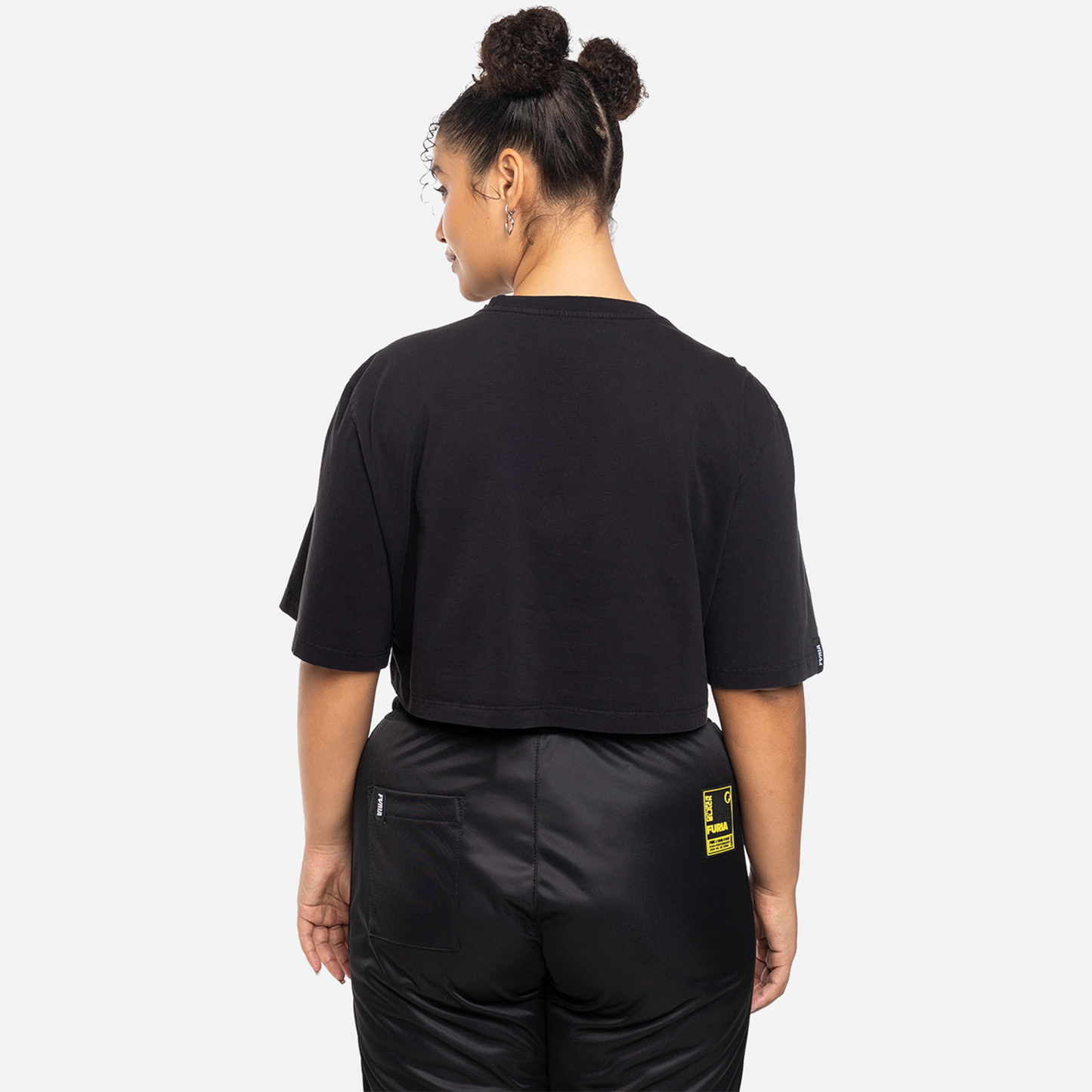 Cropped Furia Future is Black Preto