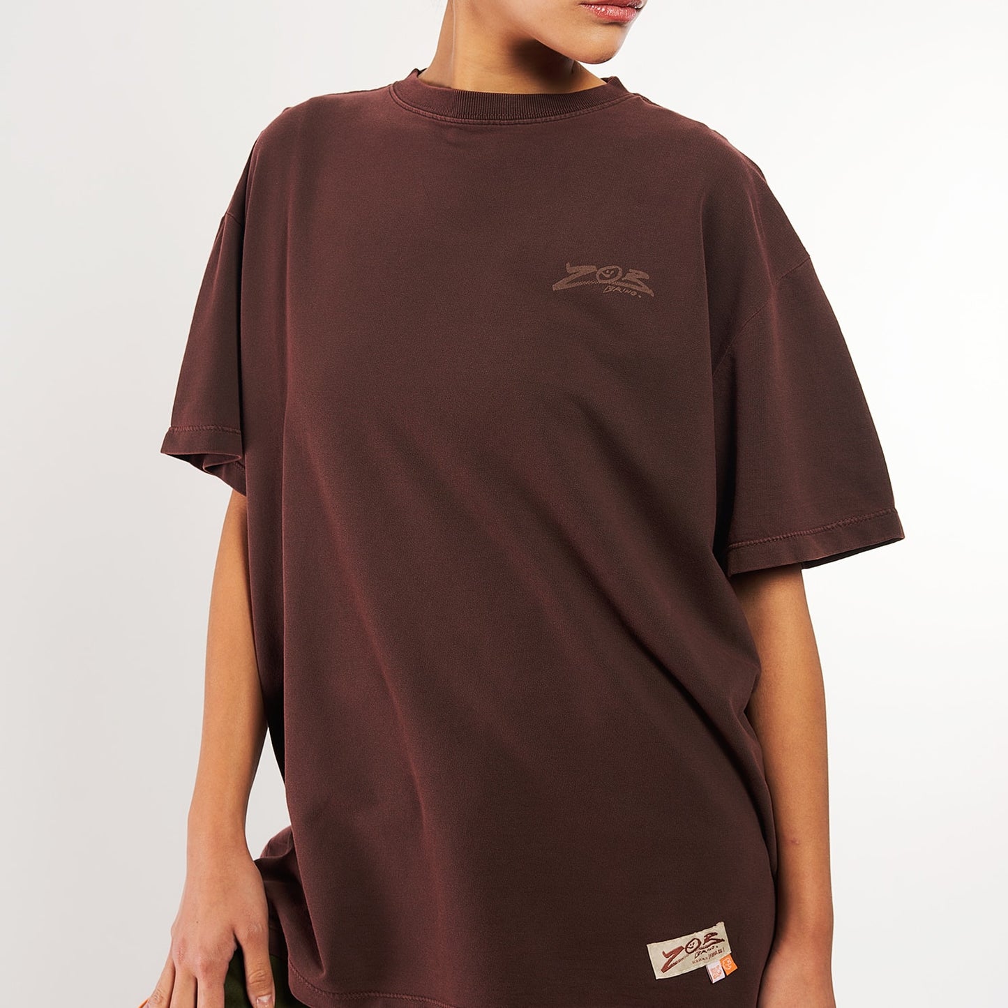 Camiseta Oversized Furia x Zor Woodhorse Marrom