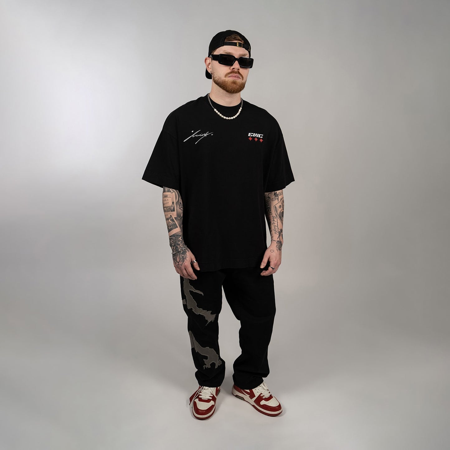 Camiseta Oversized Furia & EWC v2 Preta