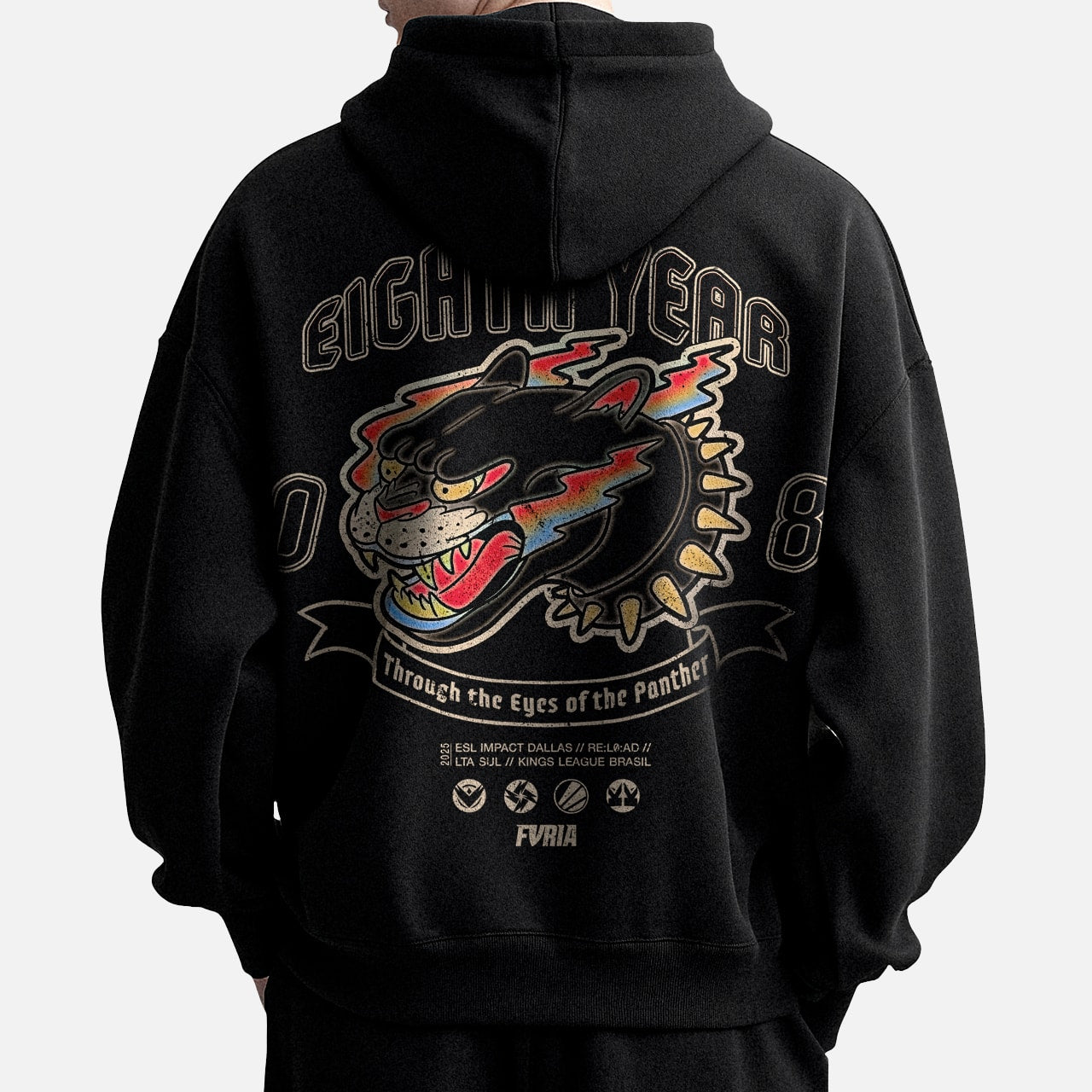 Moletom Furia 8th Anniversary Preto
