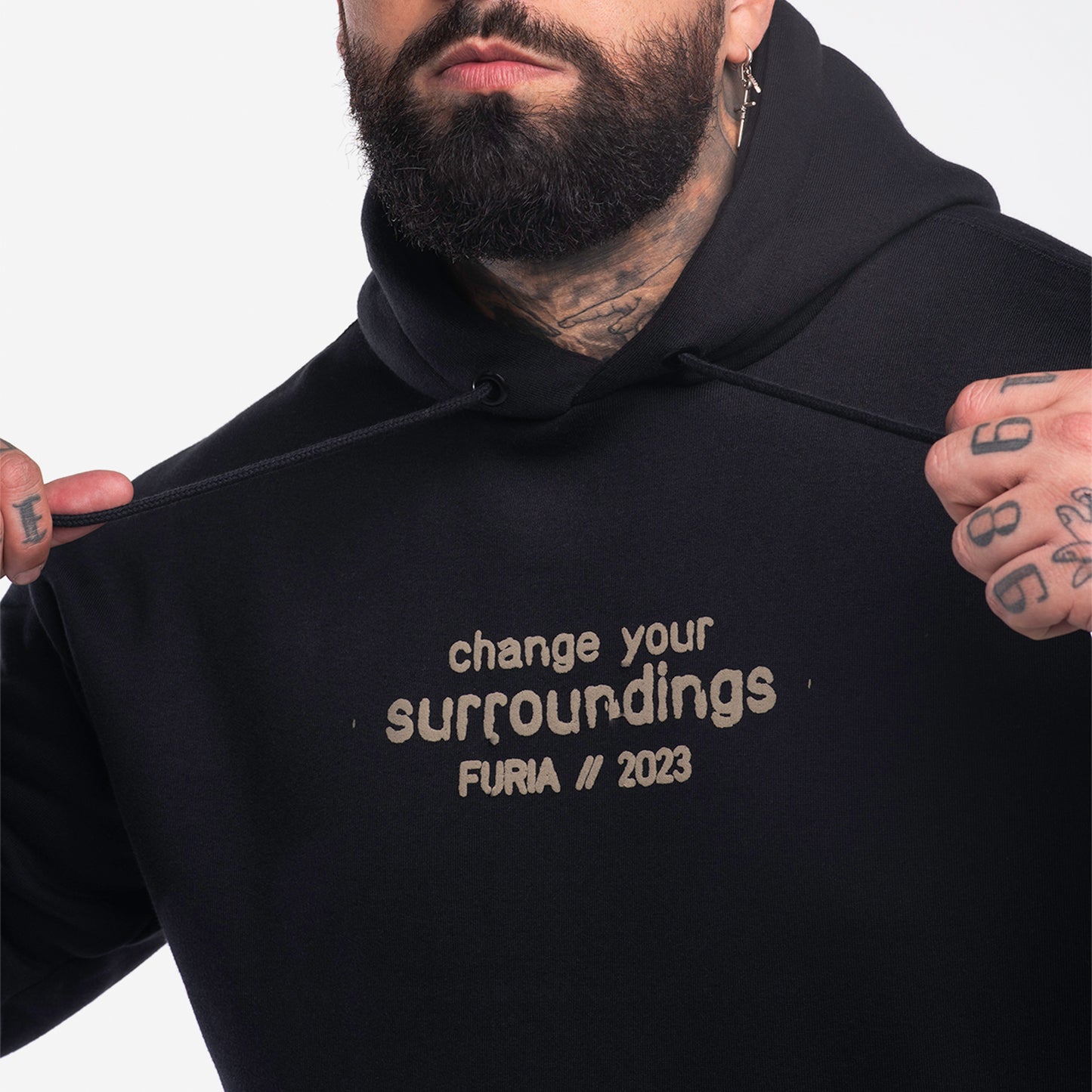 Moletom Canguru Furia Ratz Preto