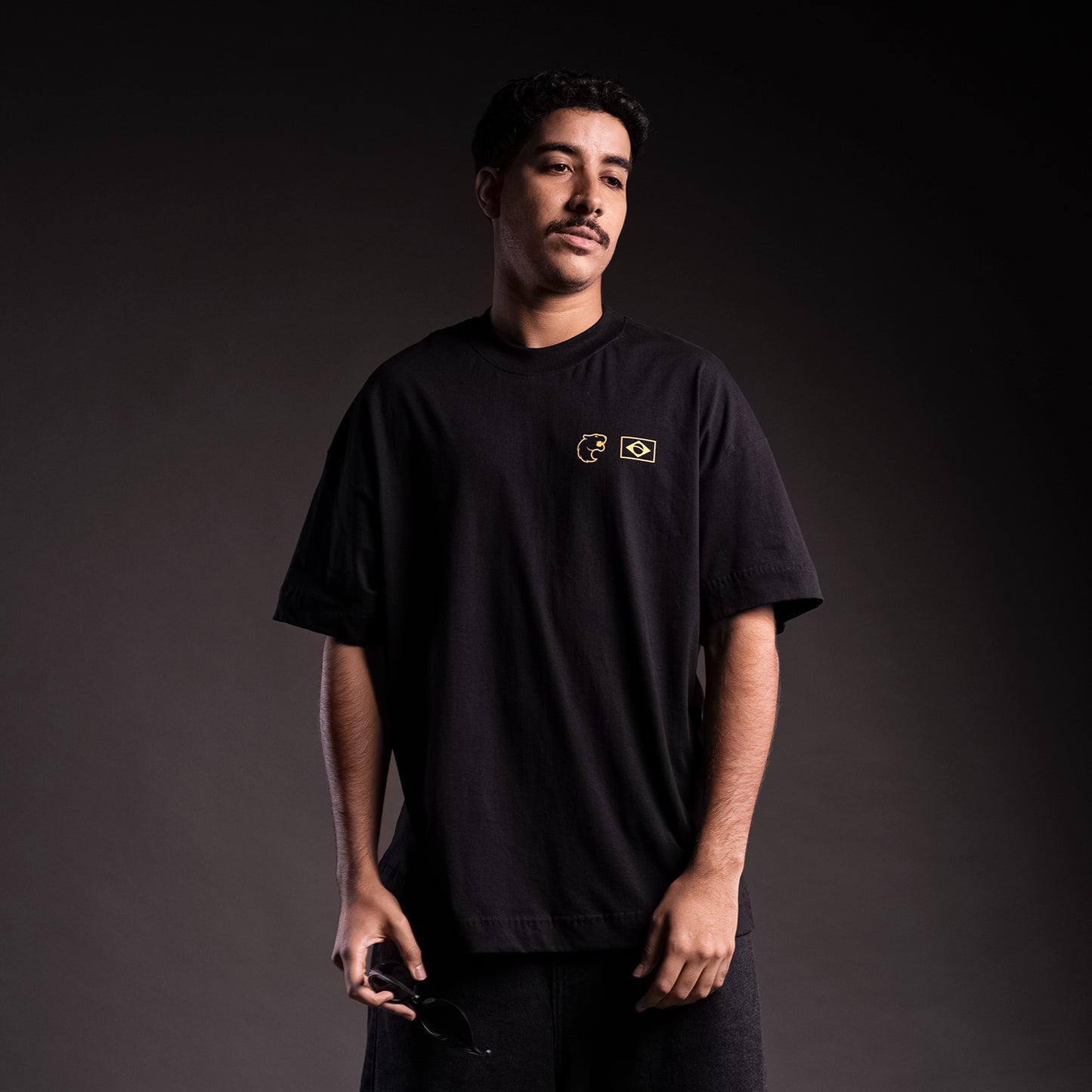 Camiseta Oversized Furia Brasil '26 Preta