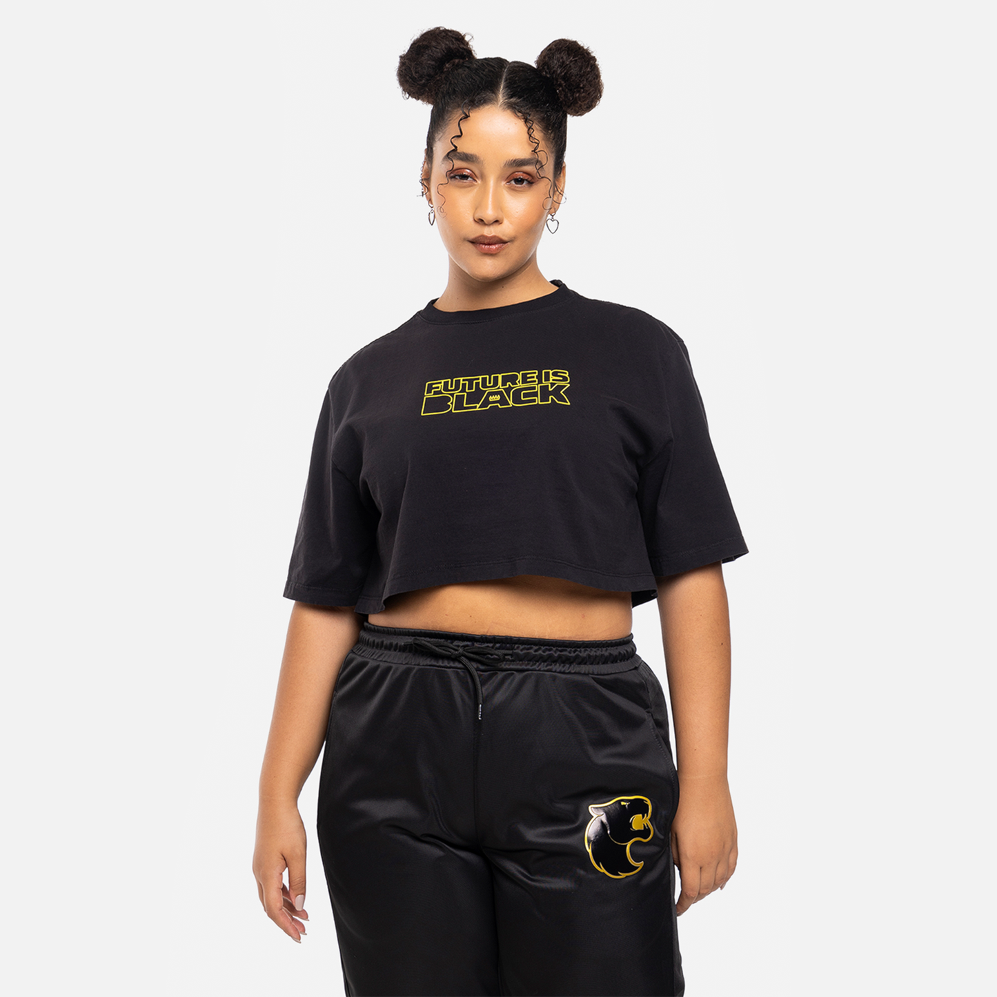Cropped Furia Future is Black Preto