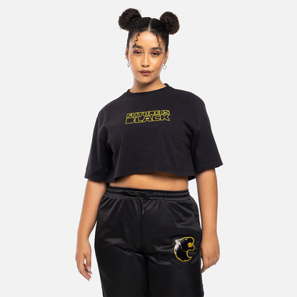 Cropped Furia Future is Black Preto