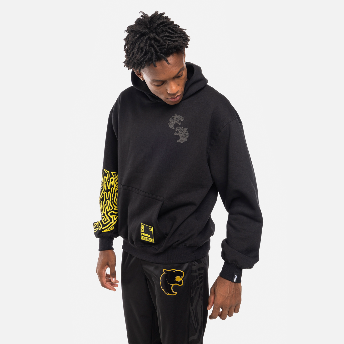 Moletom Oversized Furia Future is Black Sankofa Preto