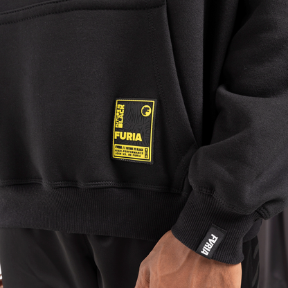 Moletom Oversized Furia Future is Black Sankofa Preto