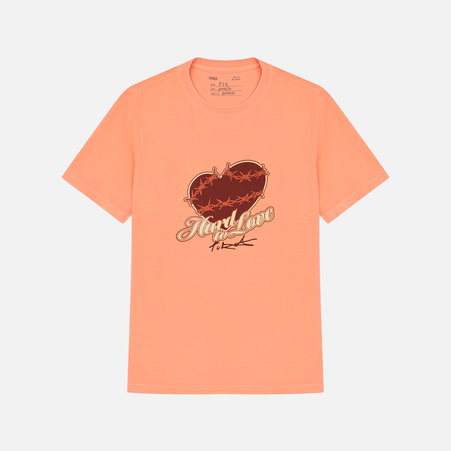 Camiseta Furia Hard To Love Laranja