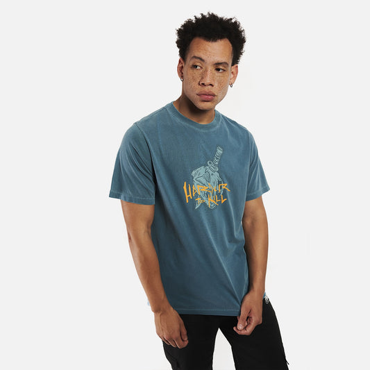 Camiseta Furia Harder To Kill Azul Petróleo