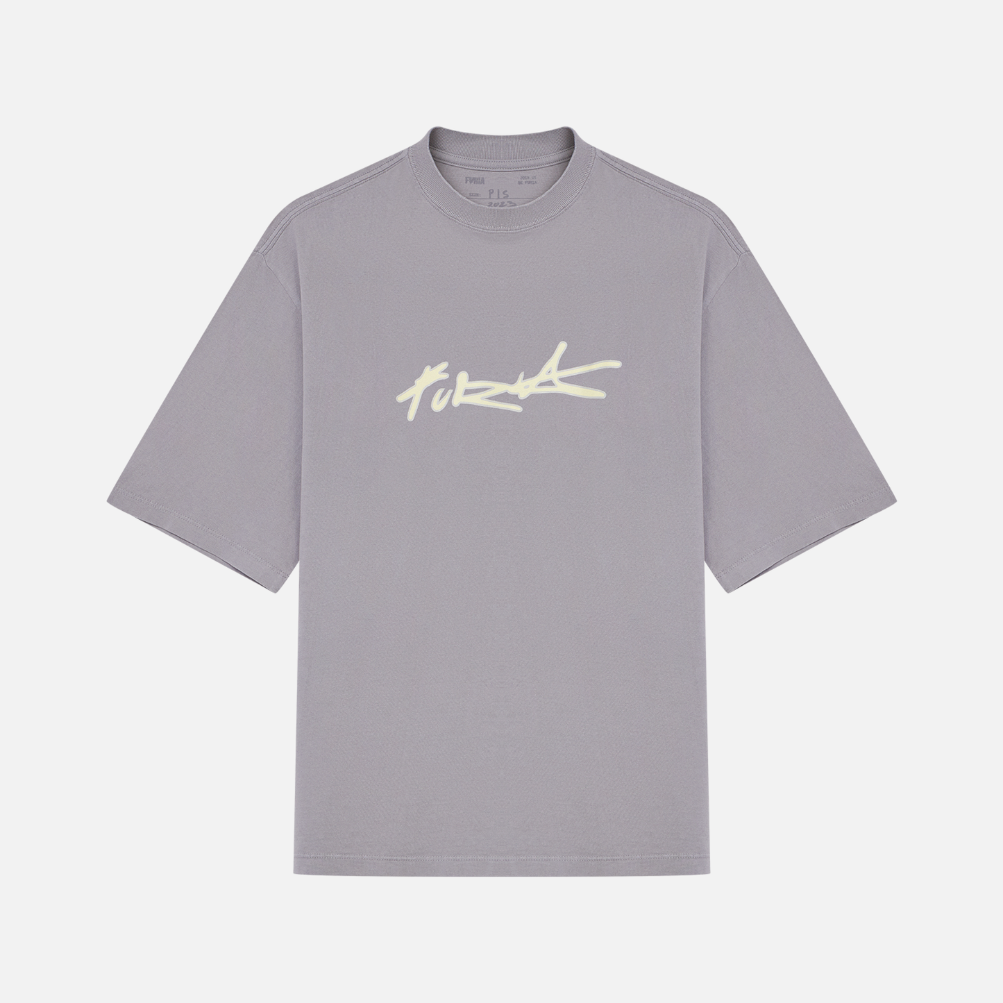 Camiseta Oversized Furia Harder To Kill Cinza