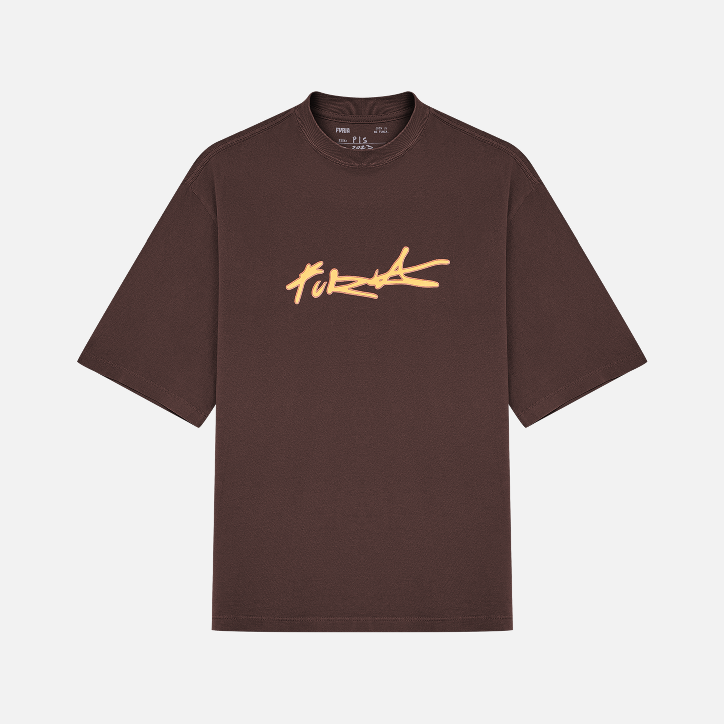 Camiseta Oversized Furia Harder To Kill Marrom