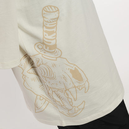 Camiseta Oversized Furia Harder To Kill Off White