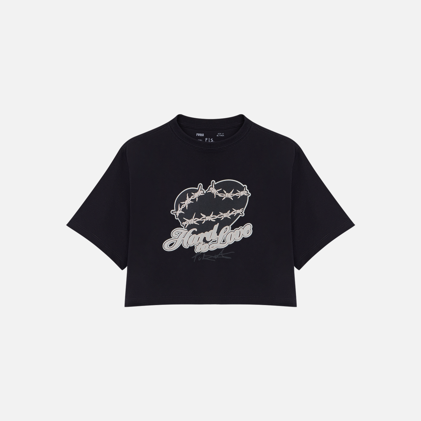 Cropped Furia Hard To Love Preto