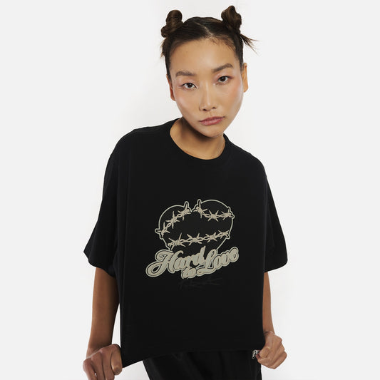 Cropped Furia Hard To Love Preto