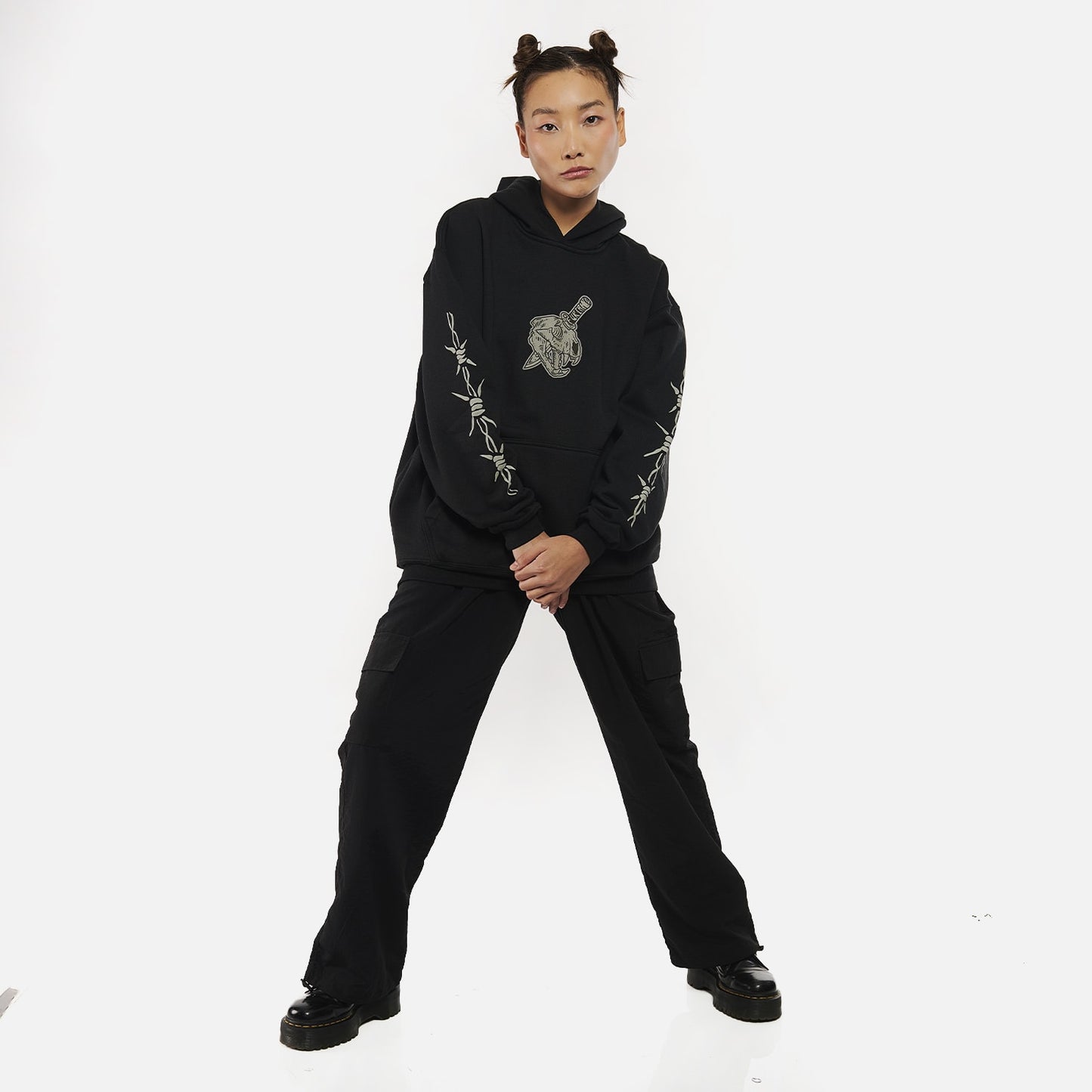 Moletom Oversized Furia Harder To Kill Preto