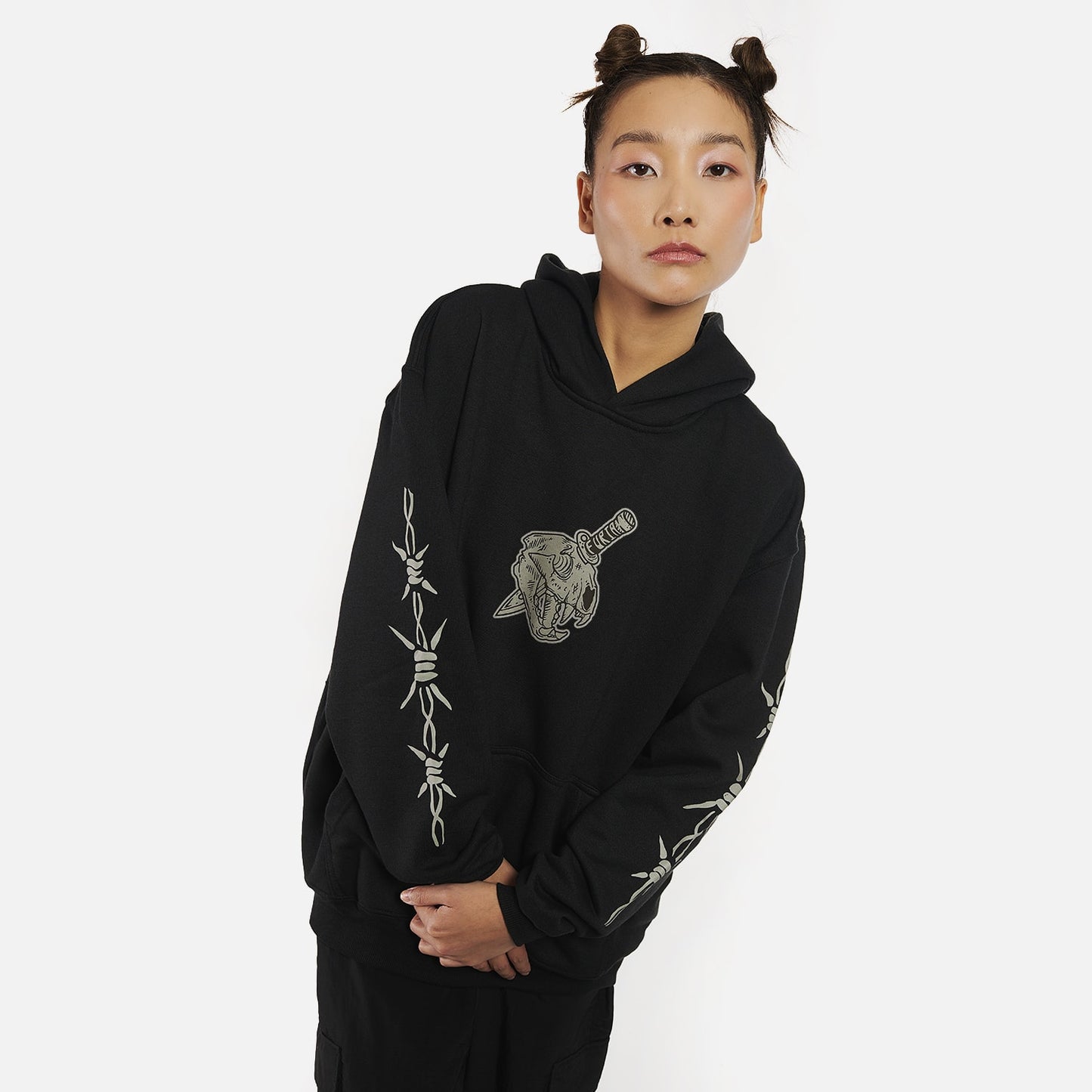 Moletom Oversized Furia Harder To Kill Preto