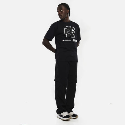 Camiseta Furia x Champion Mascot Hoodie Preta