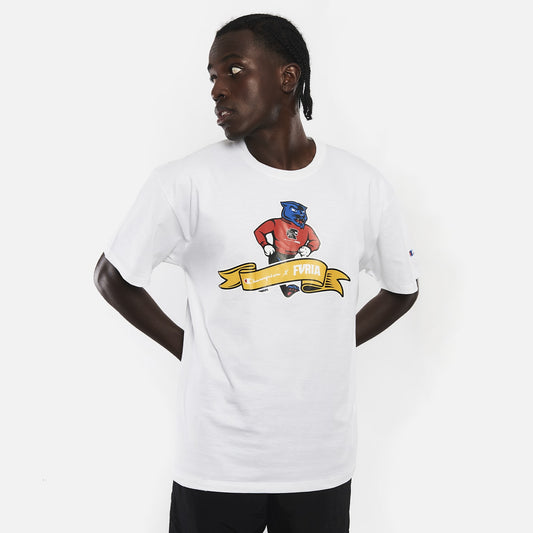 Camiseta Furia x Champion Mascot Off White