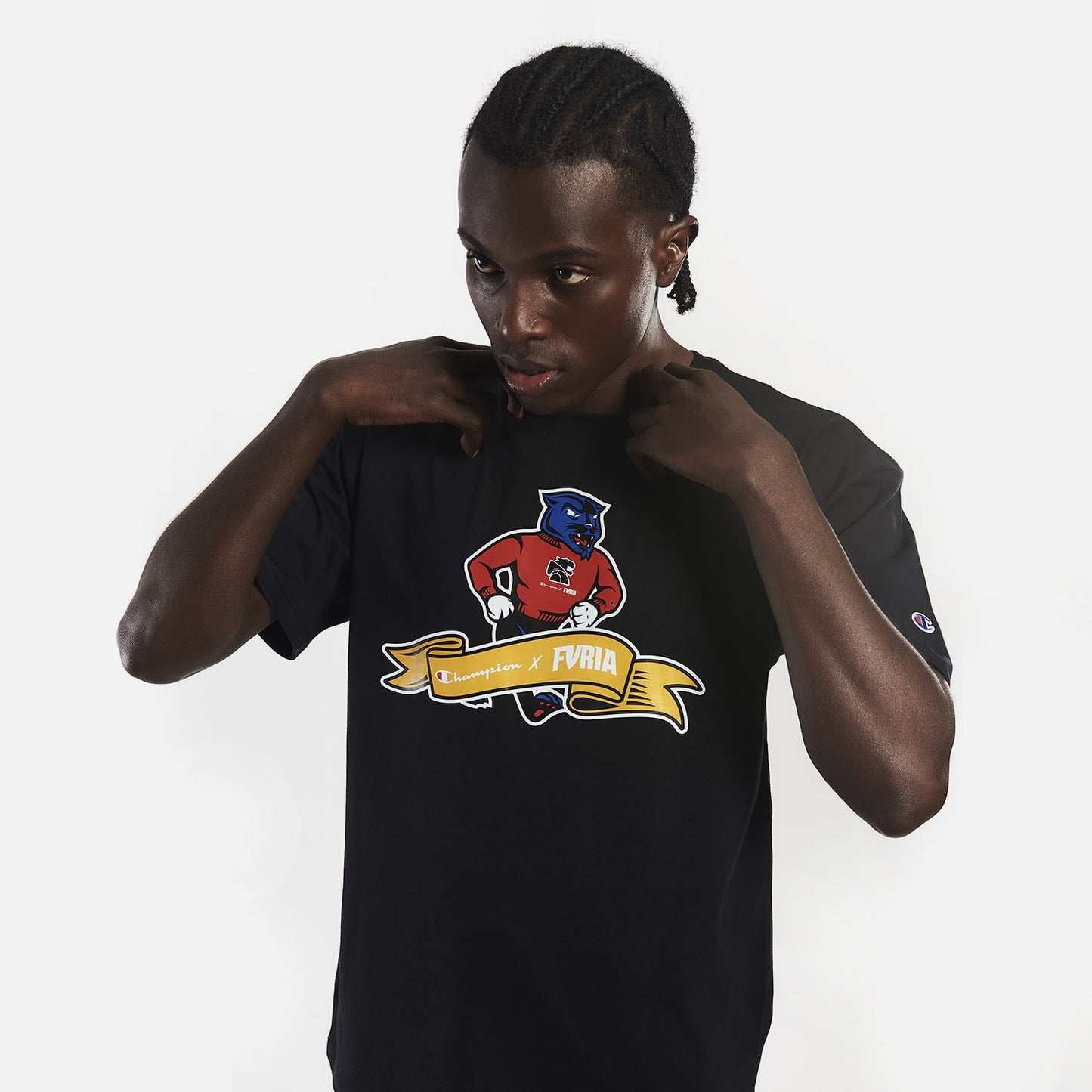 Camiseta Furia x Champion Mascot Preta