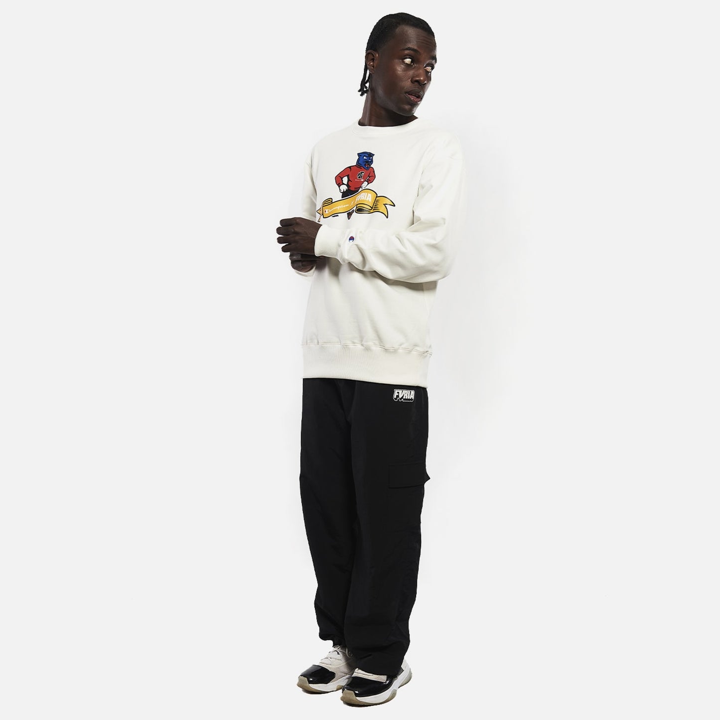 Moletom Careca Furia x Champion Mascot Off White