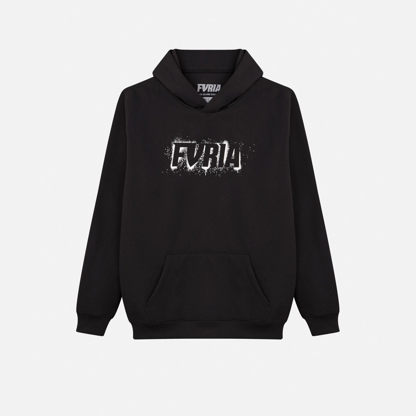 Moletom Oversized Furia Spray It Preto