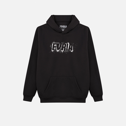 Moletom Oversized Furia Spray It Preto
