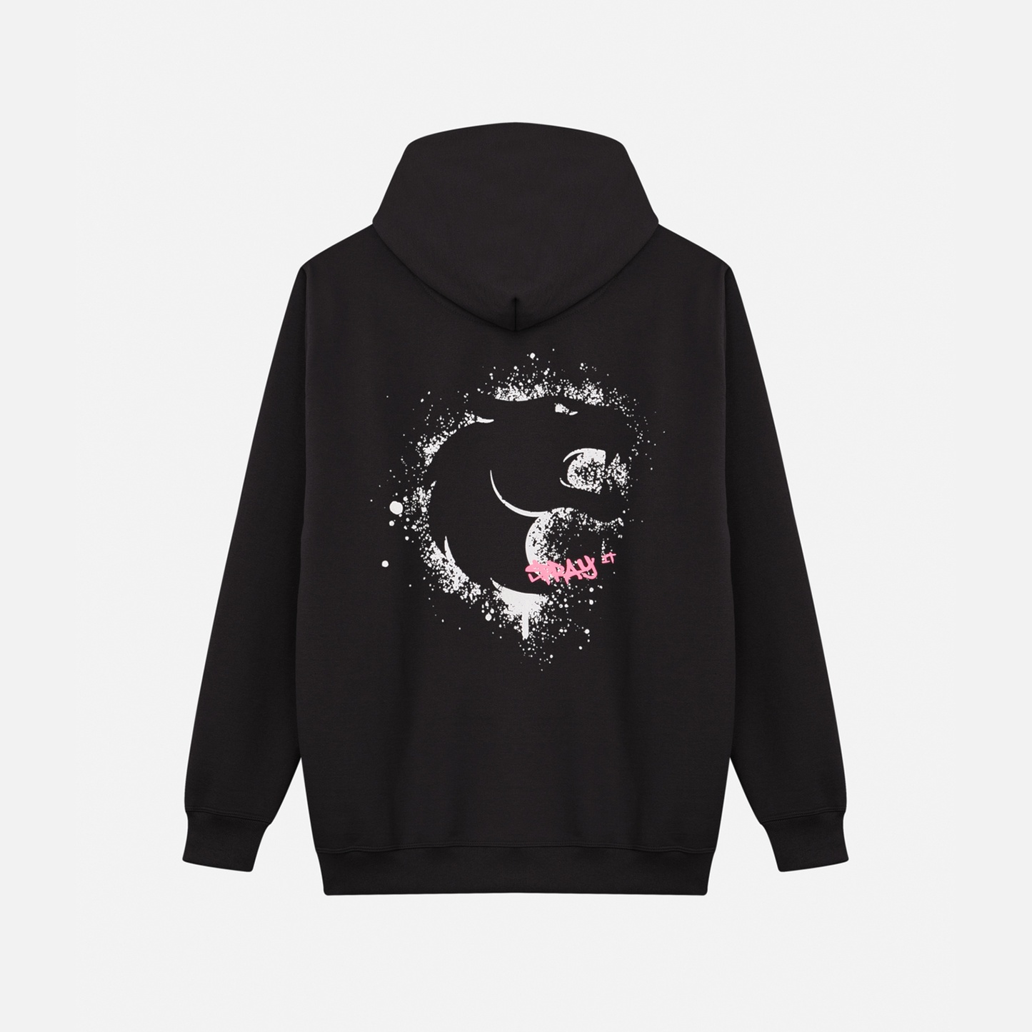 Moletom Oversized Furia Spray It Preto