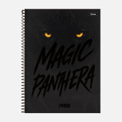 Caderno Furia | Foroni Magic Panthera Preto 80 fls