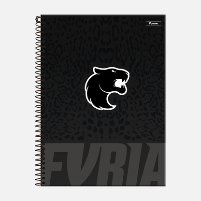 Caderno Furia | Foroni Preto 80 fls