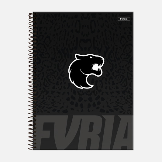 Caderno Furia | Foroni Preto 80 fls