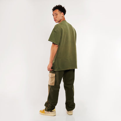 Camiseta Oversized Furia x Zor Verde Estonada