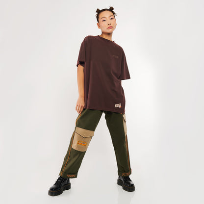 Camiseta Oversized Furia x Zor Woodhorse Marrom