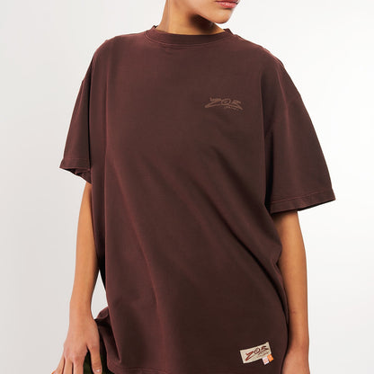 Camiseta Oversized Furia x Zor Woodhorse Marrom