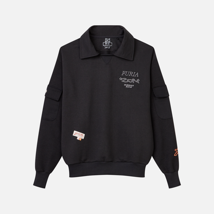 Moletom Polo Furia x Zor Preto
