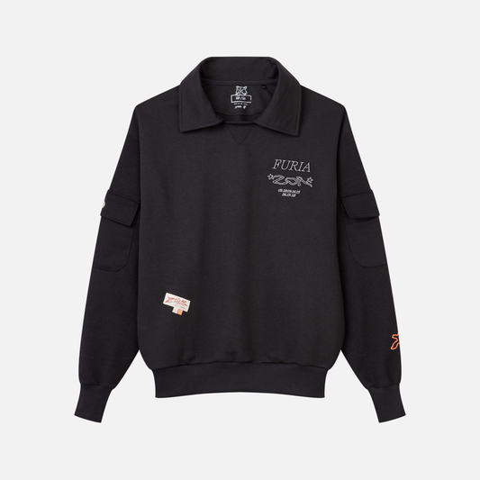 Moletom Polo Furia x Zor Preto