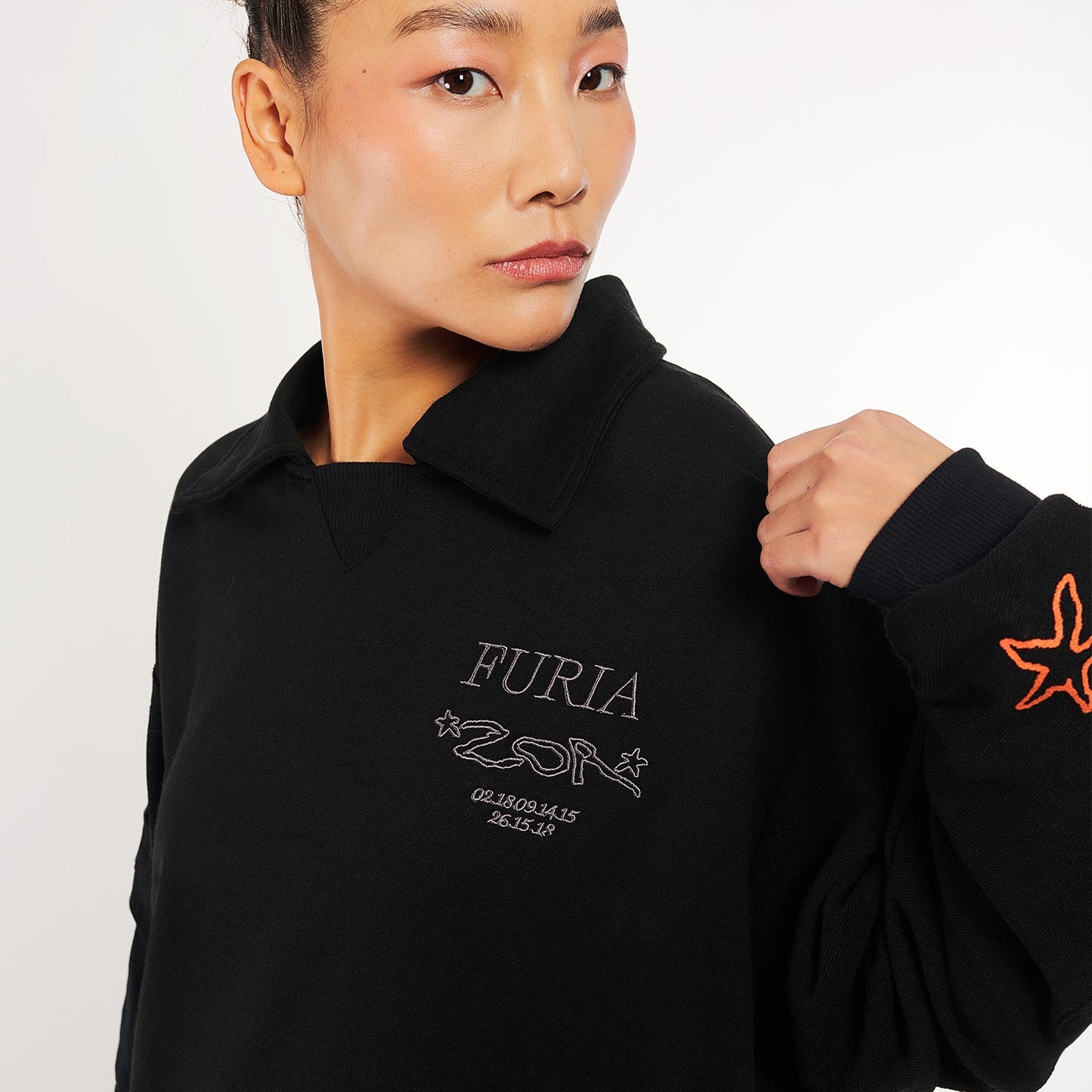 Moletom Polo Furia x Zor Preto