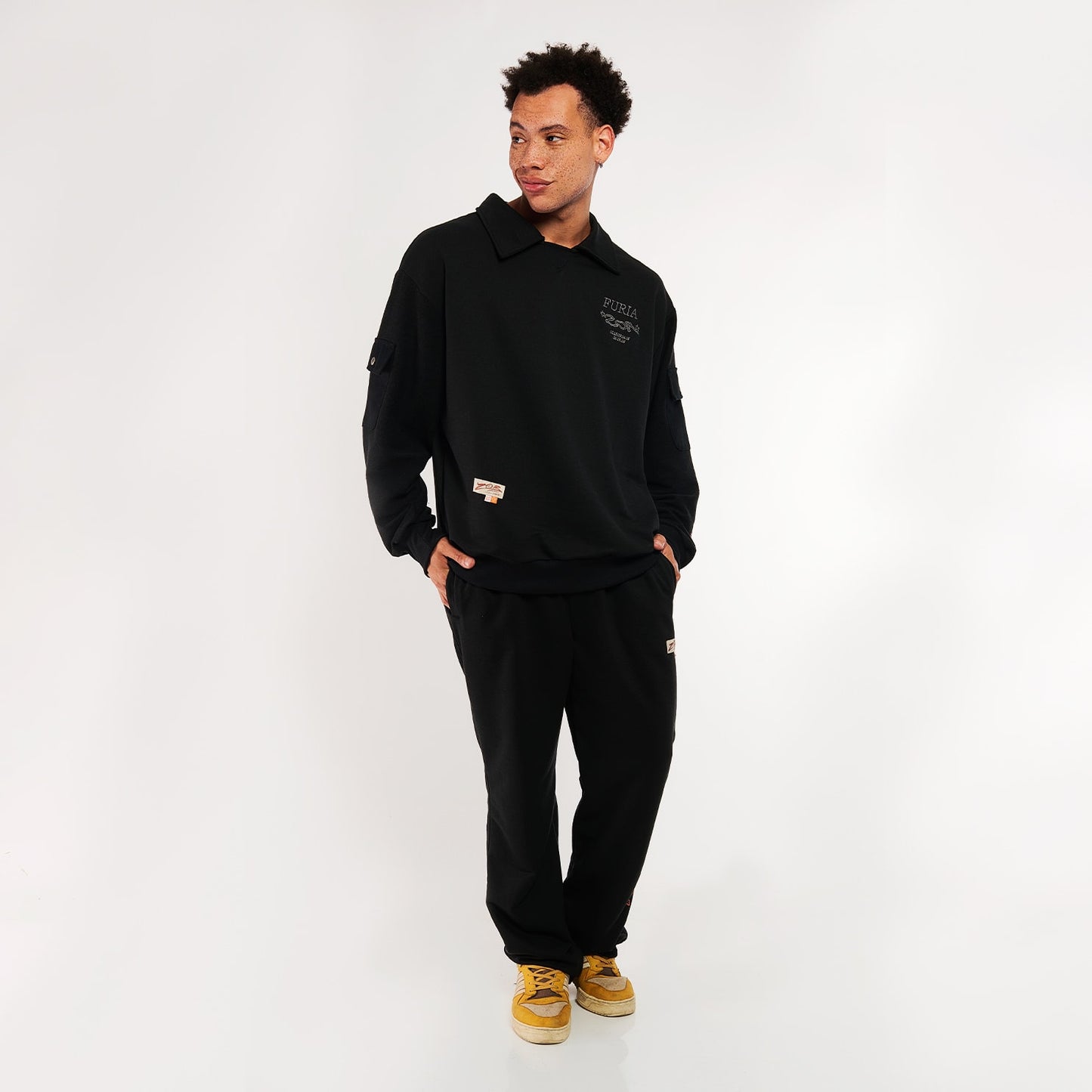 Moletom Polo Furia x Zor Preto