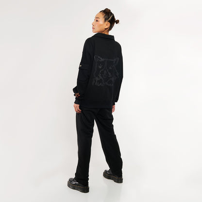Moletom Polo Furia x Zor Preto