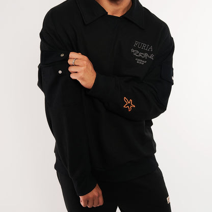 Moletom Polo Furia x Zor Preto