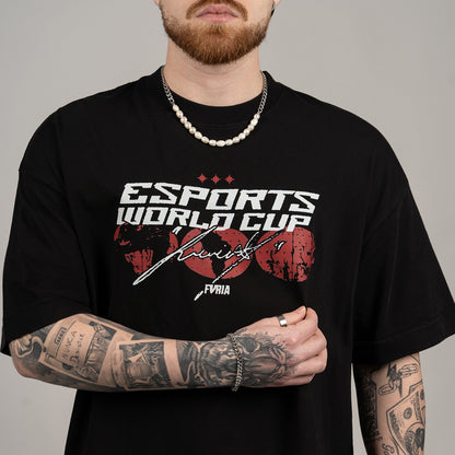 Camiseta Oversized Furia & EWC Preta