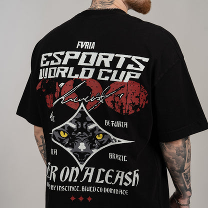 Camiseta Oversized Furia & EWC Preta