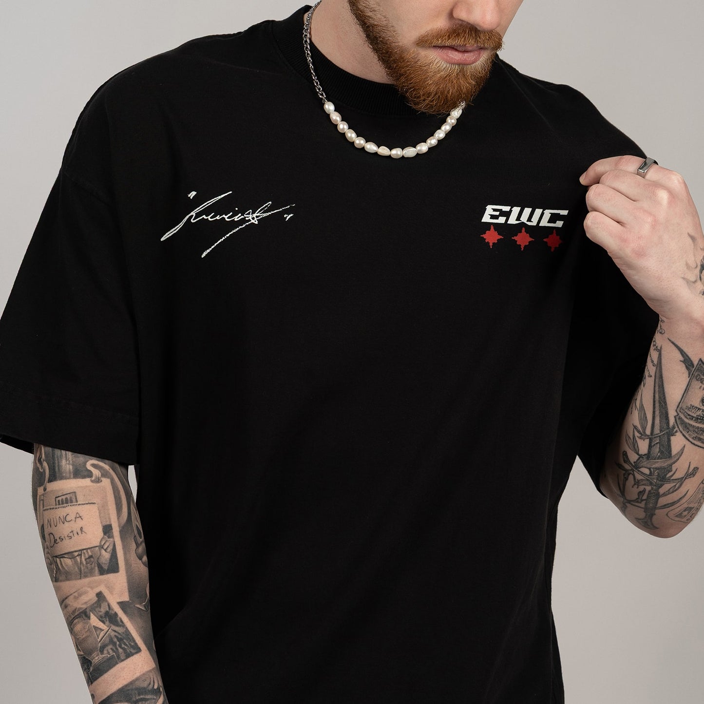 Camiseta Oversized Furia & EWC v2 Preta