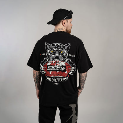 Camiseta Oversized Furia & EWC v2 Preta