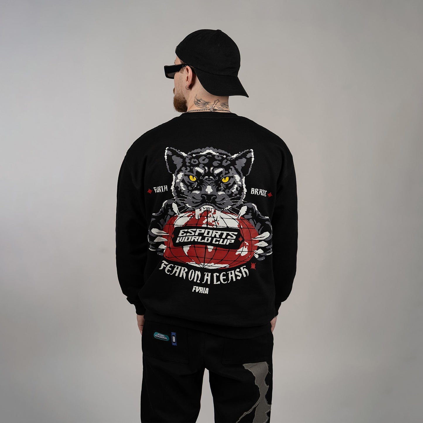 Moletom Careca Furia & EWC Preto