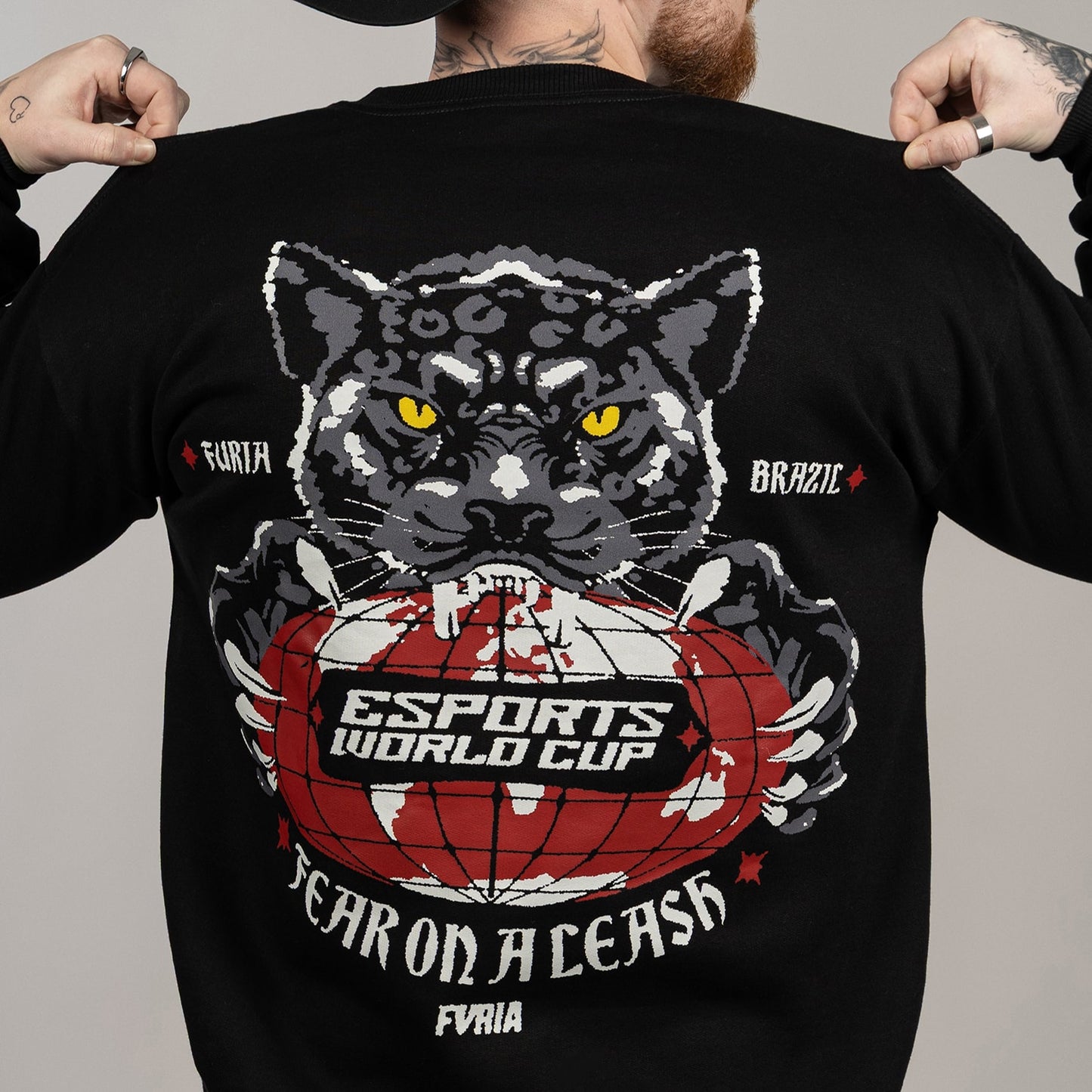 Moletom Careca Furia & EWC Preto
