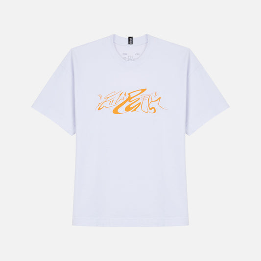 Camiseta Oversized Furia Fire Panther Branca