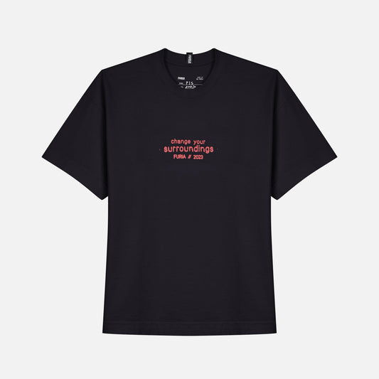 Camiseta Oversized Furia Ratz Preta