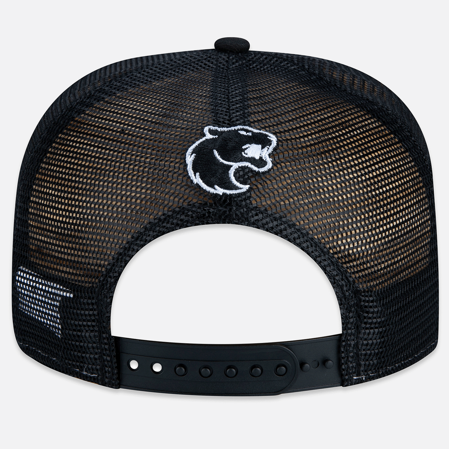 Boné 9Forty Trucker Furia x New Era Branco e Preto