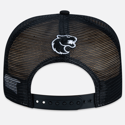 Boné 9Forty Trucker Furia x New Era Branco e Preto