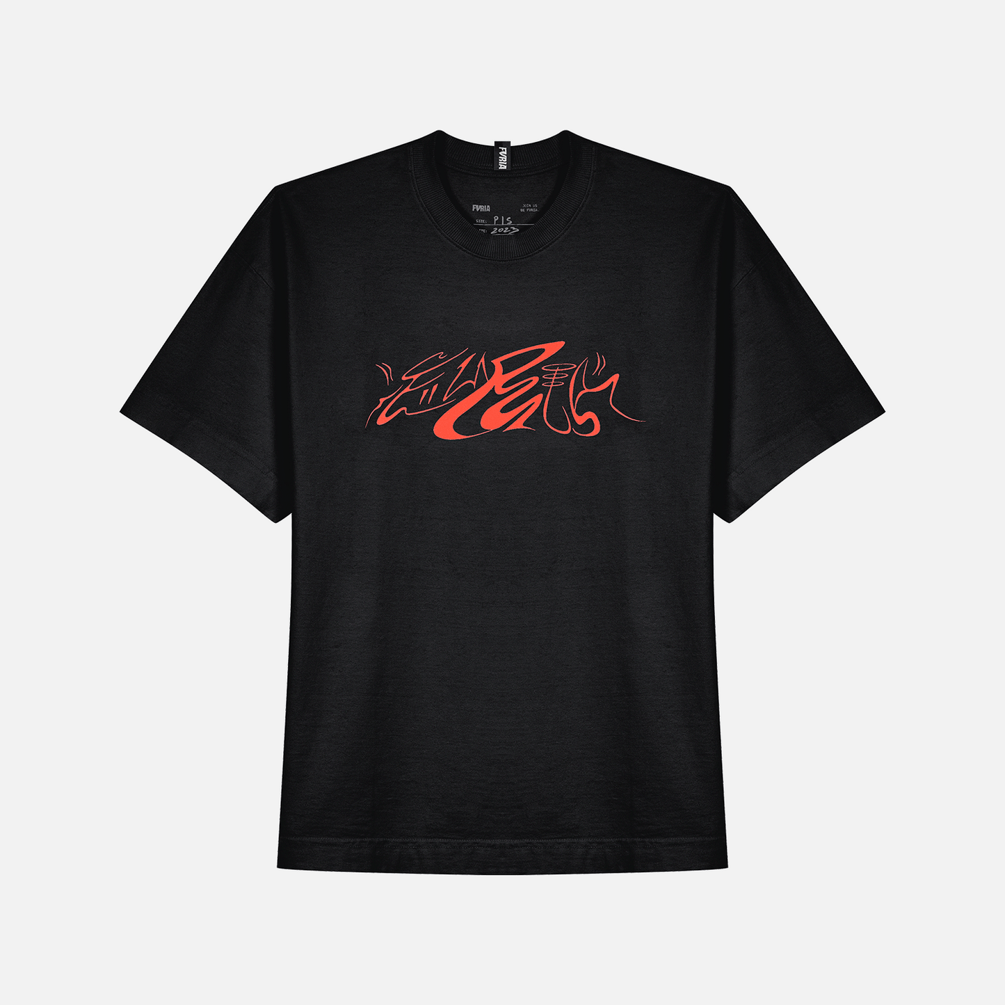 Camiseta Oversized Furia Fire Panther Preta
