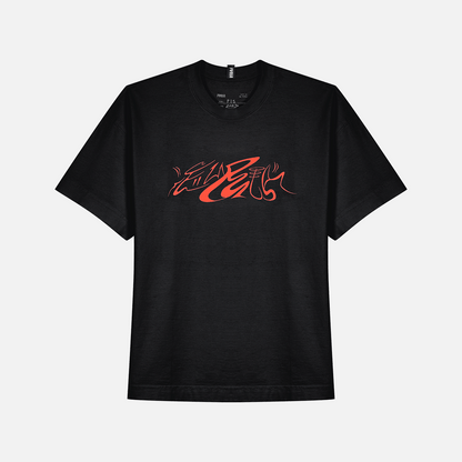 Camiseta Oversized Furia Fire Panther Preta